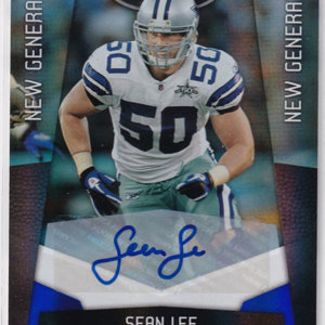 2010 Certified Mirror Blue Signatures #259 Sean Lee /50