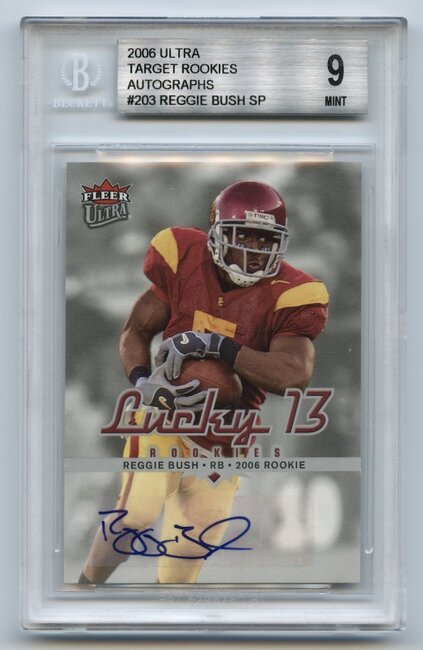 2006 Ultra Target Exclusive Rookie Autographs #203 Reggie Bush SP BGS 9/10 (POP 1 As of 7 May 2021)