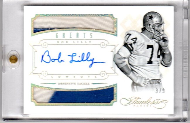 2014 Greats Dual Patches Autographs No. 10 Bob Lilly.jpg