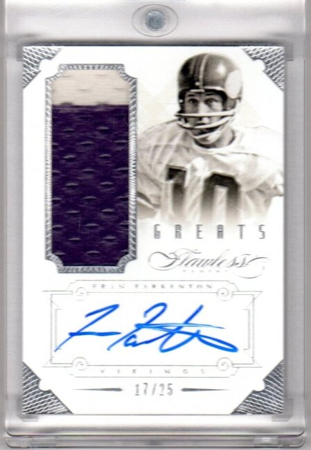 2014 Greats Patches Autographs No. 24 Fran Tarkenton.jpg