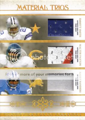 2007PlayoffNationalTreasuresMaterialTriosPrimeEmmittSmithWalterPaytonAndBarrySanders04of25.jpg