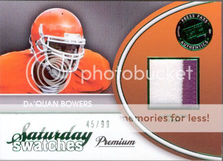 11DaQuanBowersPressPassSaturdaySwatchesPremiumJerseyRCSN45-99.jpg